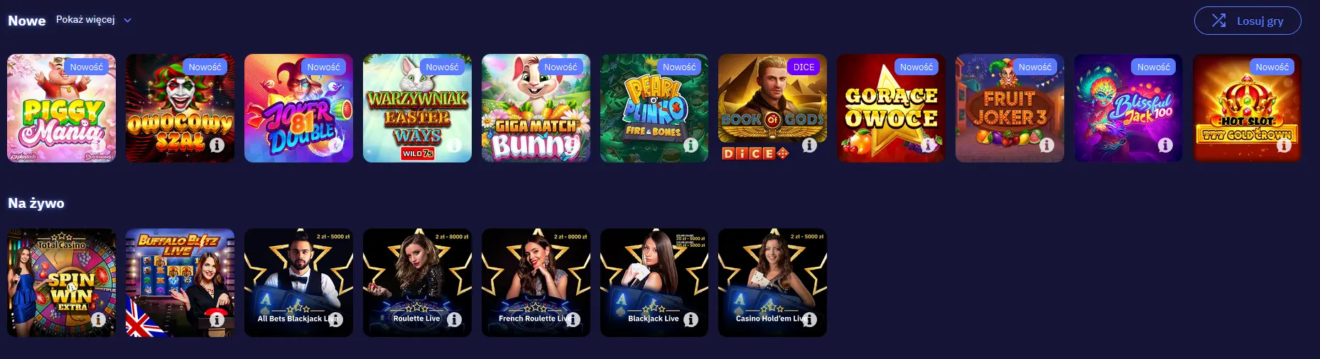 total casino games library