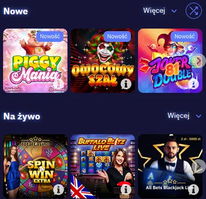 total casino games library